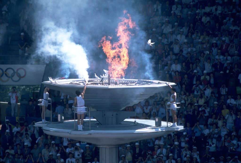 cerimônia de abertura dos jogos olímpicos de seul-1988