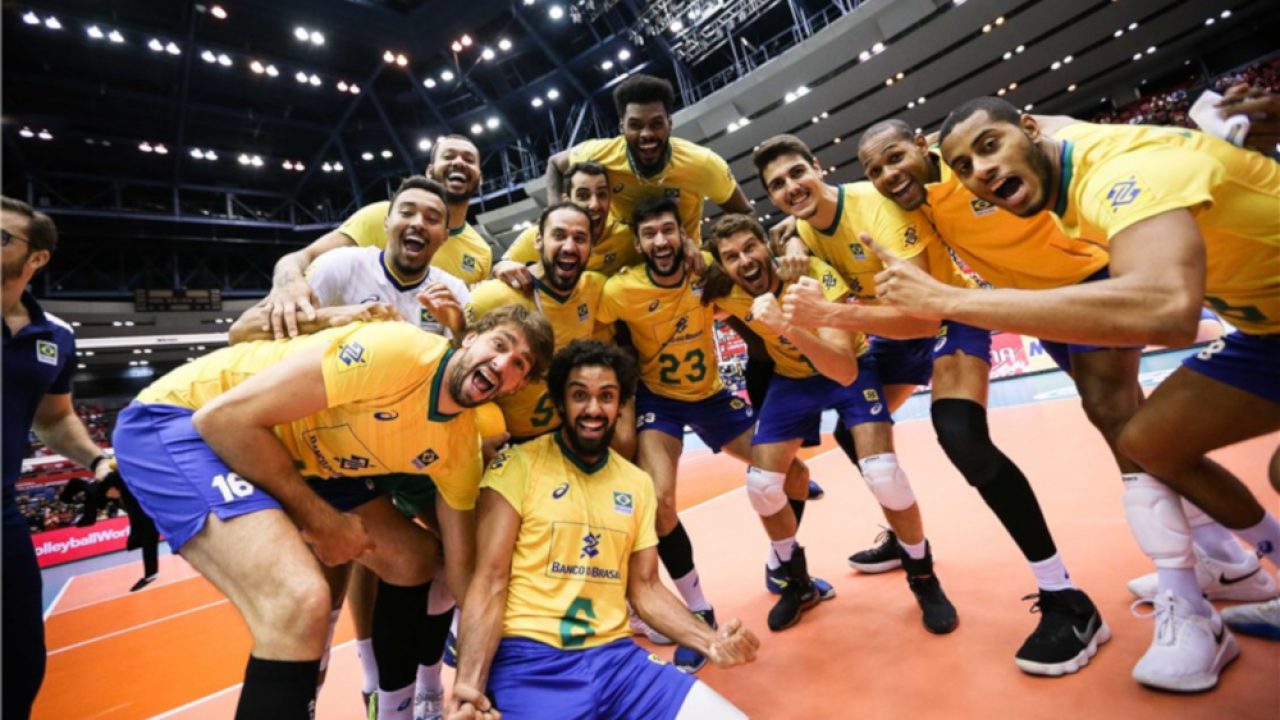 Seleção Brasileira De Voleibol Masculino Jogadores Lucarelli Um Dos