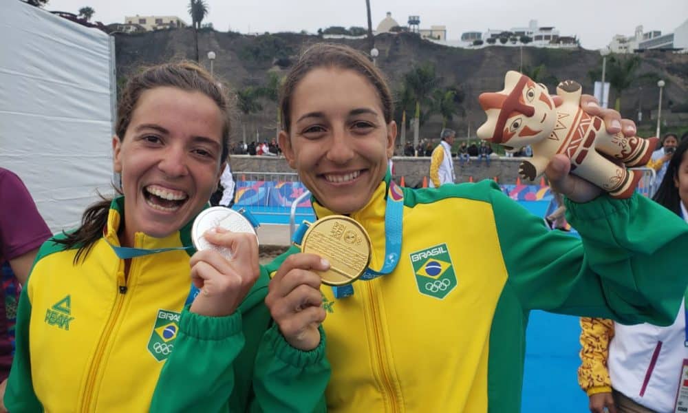 Vittória Lopes e Luisa baptista, medalhistas no triatlo dos Jogos Pan-Americanos triatlo tóquio