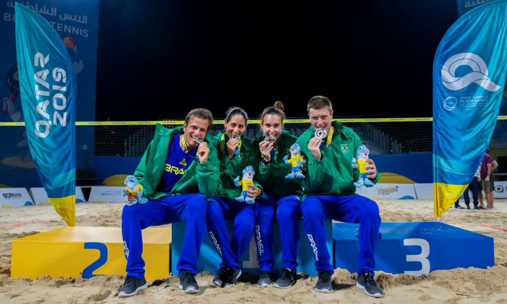 Beach tennis do Brasil é prata nos Jogos Mundiais de Praia