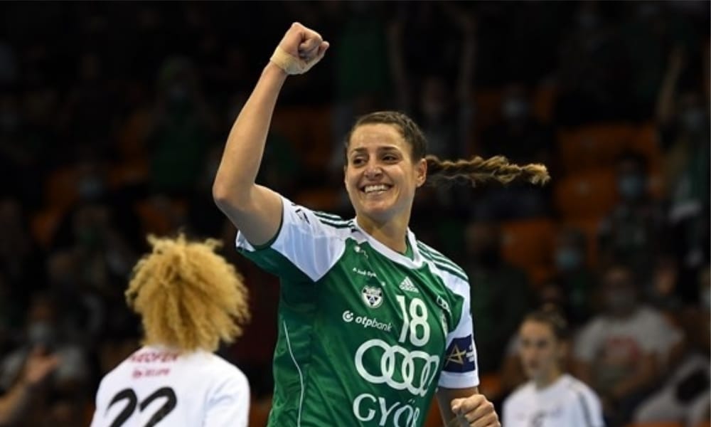 Duda Amorim - Gyori - Champions League de handebol feminino - Jéssica Quintino - Babi Arenhart