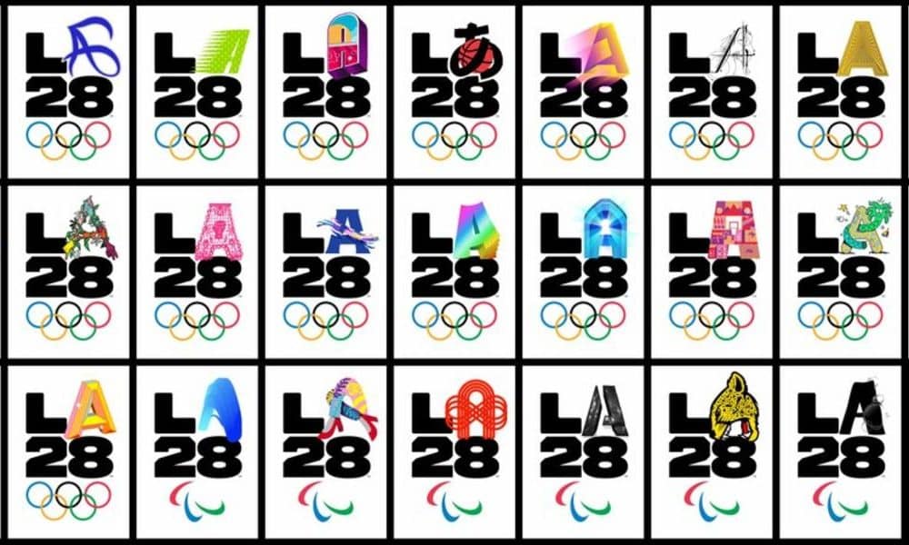 Los Angeles divulga logo em movimento para as Olimpíadas 2028 • B9