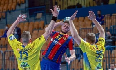 haniel langaro cinco gols barcelona x celje champions league de handebol masculino