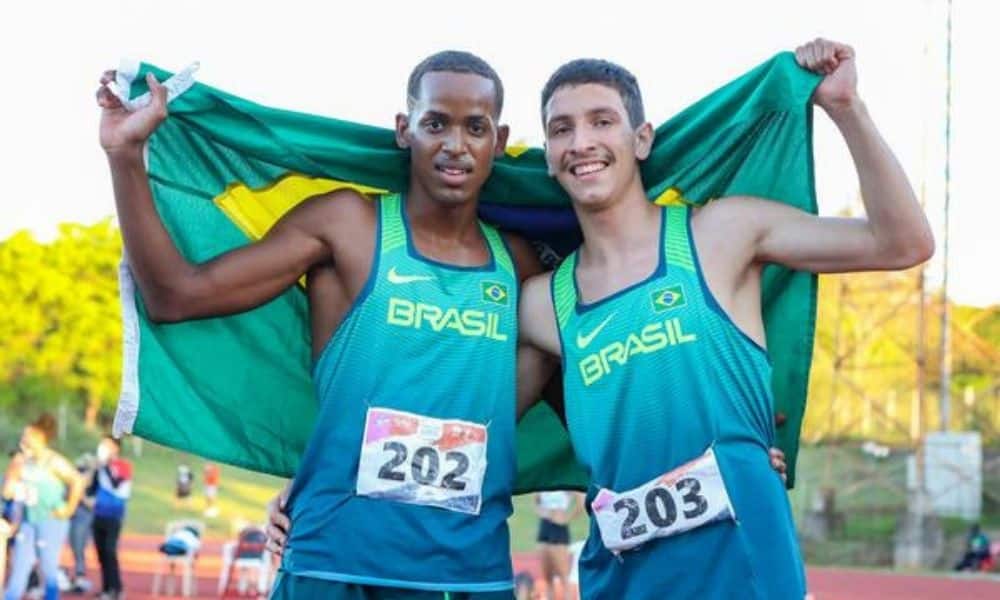 Vinícius Galeno e Gabriel Tasca fazem dobradinha nos 400 m (Foto: Wagner Carmo/CBAt)Sul-Americano Sub-18 de atletismo