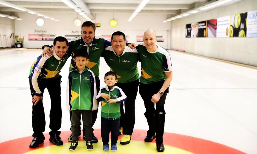 Homens da Seleção Brasileira de Curling fizeram parte da preparação na Suíça pré-olímpico pequim-2022