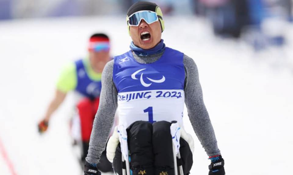 Zheng Peng Paraesqui cross-country Jogos Paralímpicos de Inverno Pequim 2022