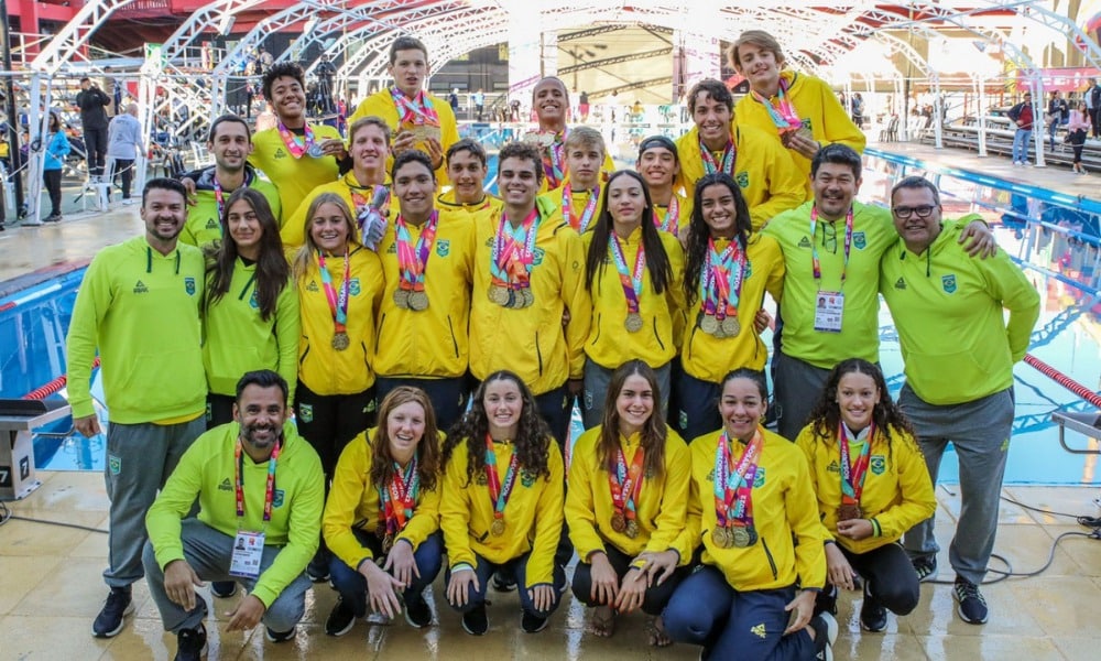 Natação do Brasil ganhou 44 medalhas em Rosario 2022