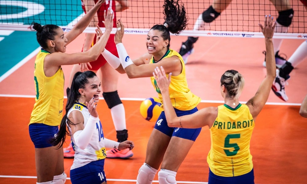 Brasil vence China no tiebreak na terceira semana da VNL feminina