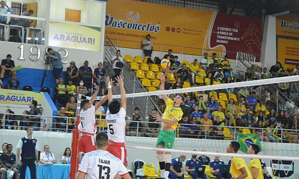Brasil x Chile Sul-Americano Sub-19 de vôlei masculino
