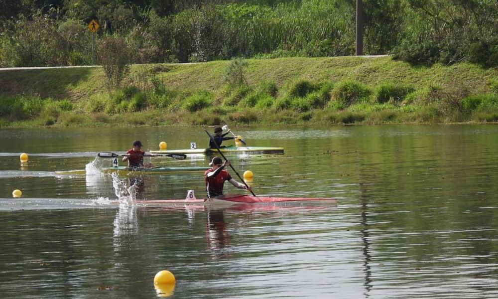 Disputa da Copa Brasil de Canoagem Velocidade, em Curitiba (Divulgação/Canoagem Brasileira)