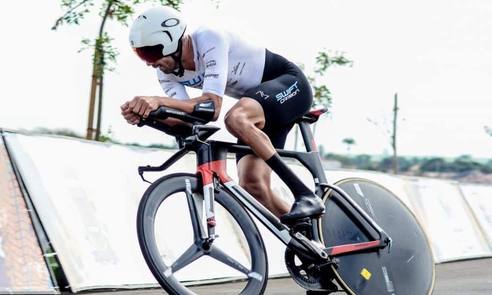 O atleta Lauro Chaman, destaque no Brasileiro de Paraciclismo de Estrada (Alan Modesto/CBC)