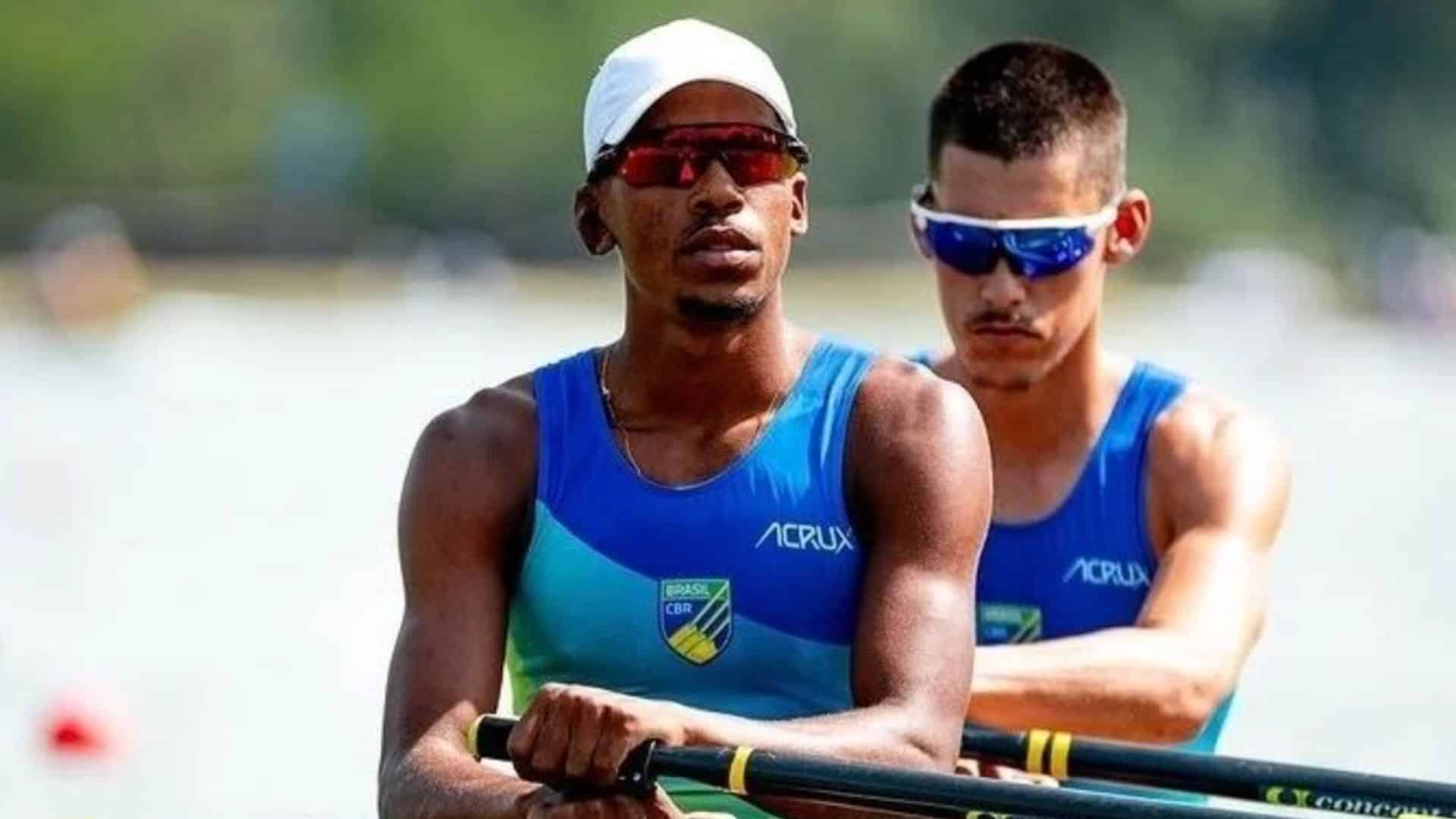 Piedro Tuchtenhagen e Marcelo de Almeida conquistaram vaga nas finais do Mundial Sub-23 de remo (Foto: Divulgação/RemoBrasil)