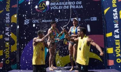 Wesley/Denilson e Manu/Mafe conquistaram o Aberto de Brasília (DF) (Créditos: Mauricio Val/FVImagem/CBV)