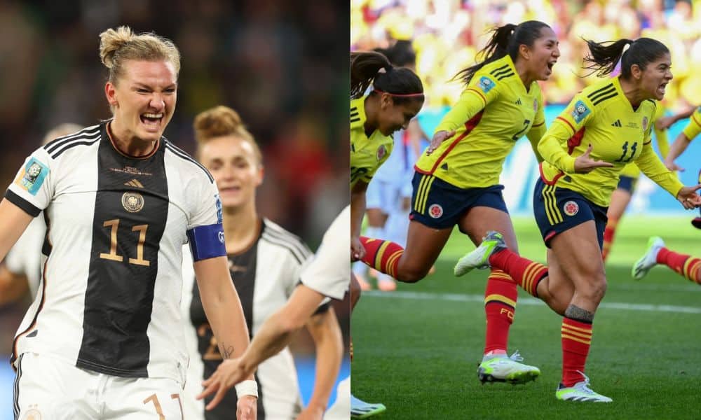 Alemanha e Colômbia se enfrentam pela segunda rodada da Copa do Mundo Feminina (Getty Images e Divulgação/Conmebol)