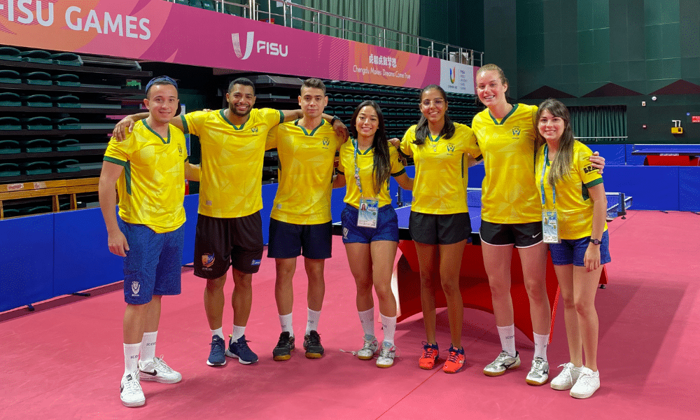 Equipes brasileiras de tênis e tênis de mesa treinam em Chengdu