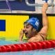 Brasileira Cecília Araújo, dona de duas medalhas de ouro no Mundial de natação (Reprodução/Twitter/@cpboficial)
