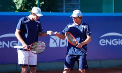 Pedro Boscardin e Gustavo Heide conquistaram o título de duplas no Challenger de Santo Domingo (Foto: Luiz Candido/CBT)