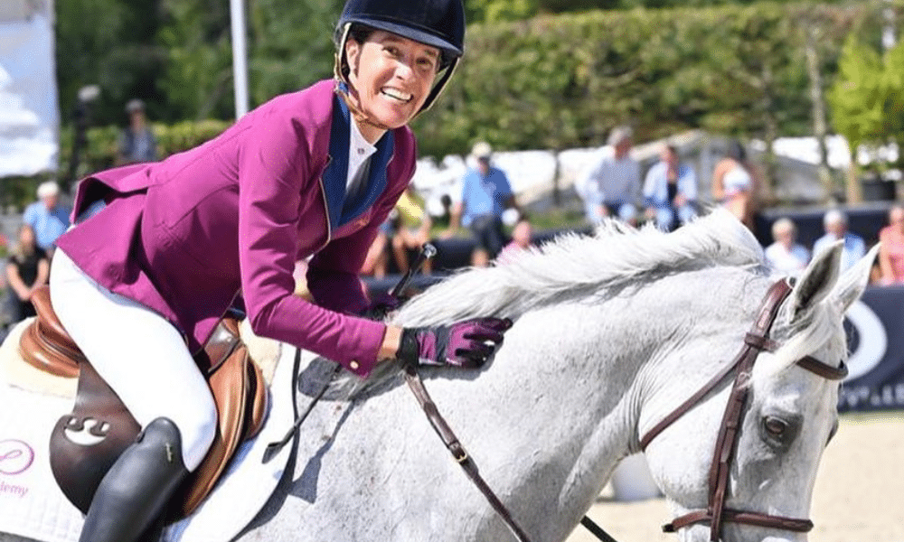 Luciana Diniz montando Vertigo no Grand Prix de Deauville de hipismo saltos