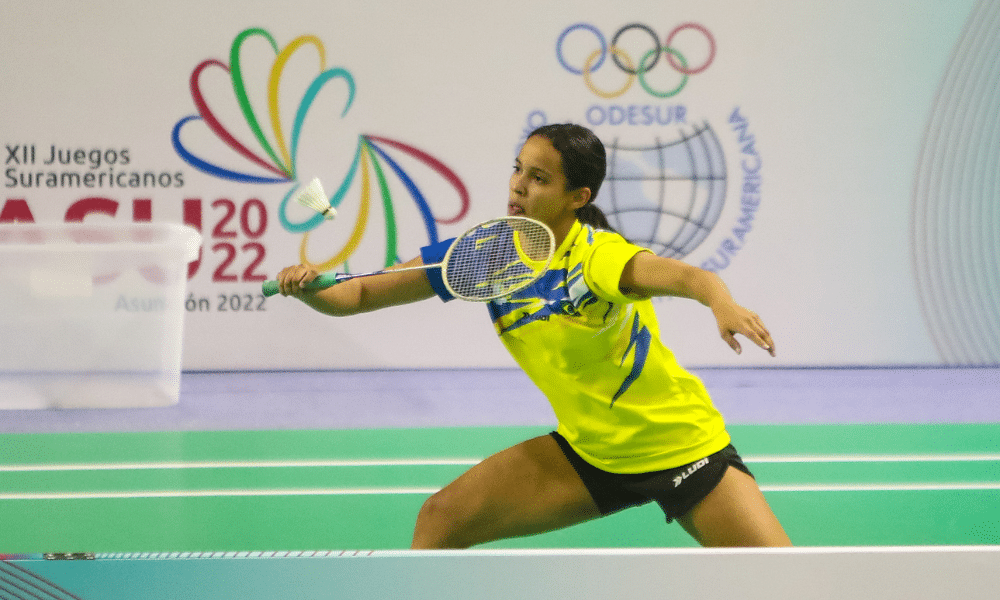 Juliana Vieira no Campeonato Mundial de badminton