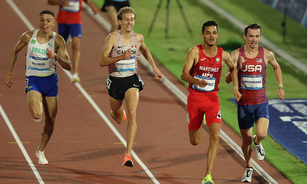 Final dos 5.000m dos Jogos Pan-Americanos Santiago-203, com a presença de Altobeli da Silva