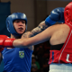 Bia Ferreira lutando contra norte-americana. Ela garantiu vaga na final do boxe nos Jogos Pan-Americanos de Santiago-2023. Keno Machado e Tatiana Chagas