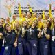 Brasil impressiona ao conquistar ouro por Conjuntos no Sul-Americano de ginástica rítmica (Foto: Instagram/@cbgisnastica)