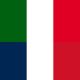 Bandeiras da Itália e da França