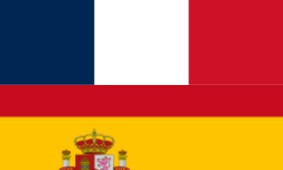 Bandeiras França e Espanha