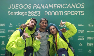Leony, Rato e Mini Japa após classificatória do breaking nos Jogos Pan-Americanos de Santiago-2023