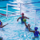 Brasil em ação contra os Estados Unidos no polo aquático feminino dos Jogos Pan-Americanos de Santiago-2023