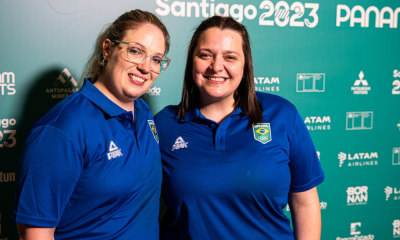 Stephanie Martins e Roberta Rodrigues nos Jogos Pan-Americanos Santiago-2023 boliche