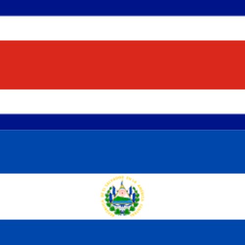 Bandeiras Costa Rica e El Salvador