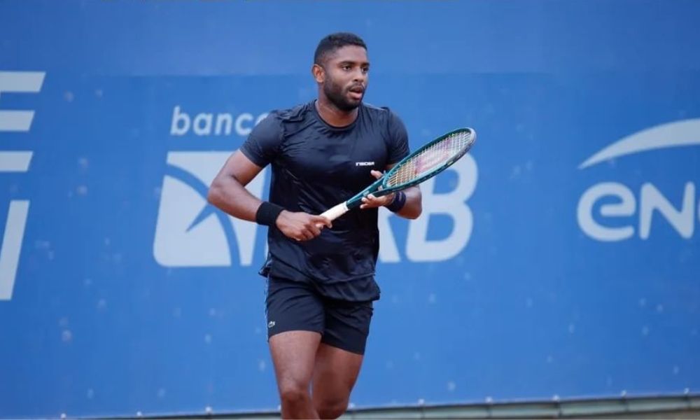 João Lucas Reis em ação no Challenger de Florianópolis (Divulgação/CBT)