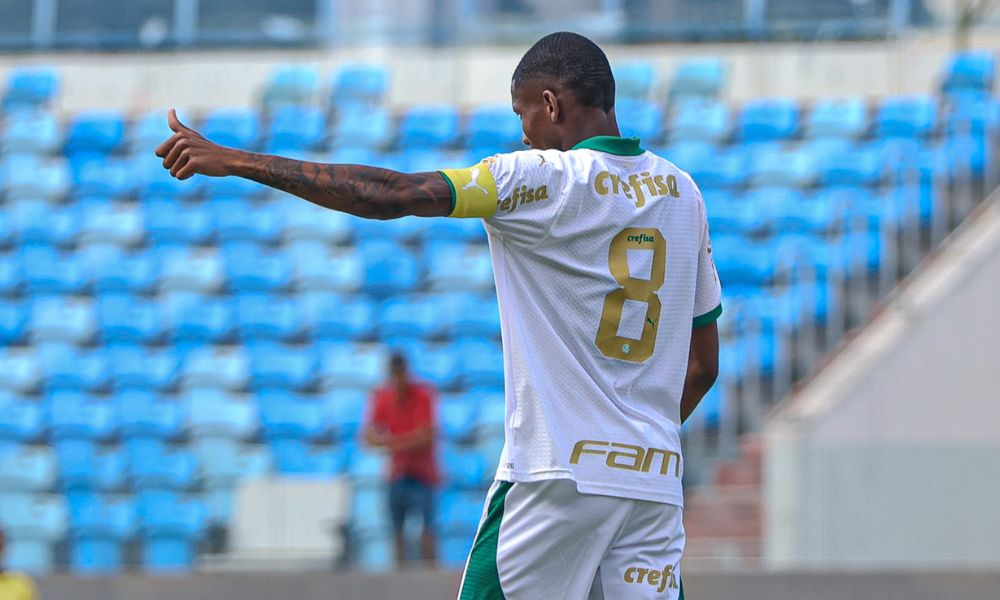 Volante Patrick, capitão do Palmeiras no Brasileiro Sub-20 (Foto: Ingryd Oliveira/Atlético Goianiense)