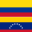 Bandeira Colômbia e Venezuela