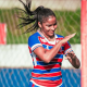 Geicy, do Fortaleza, comemorando mais um gol no Brasileiro Sub-20 (João Moura/FEC)