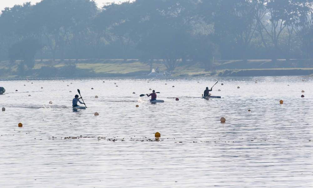 Disputas da Copa Brasil de Curitiba de canoagem velocidade (Divulgação/Canoagem Brasileira)