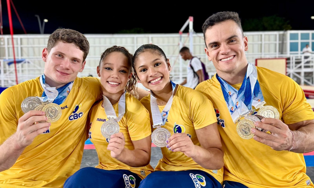 Diogo Soares, Caio Souza, Heloisa Lima no Pan-Americano de ginástica artística