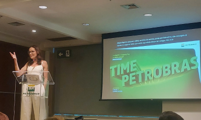Adriana Samuel no evento do Time Petrobras
