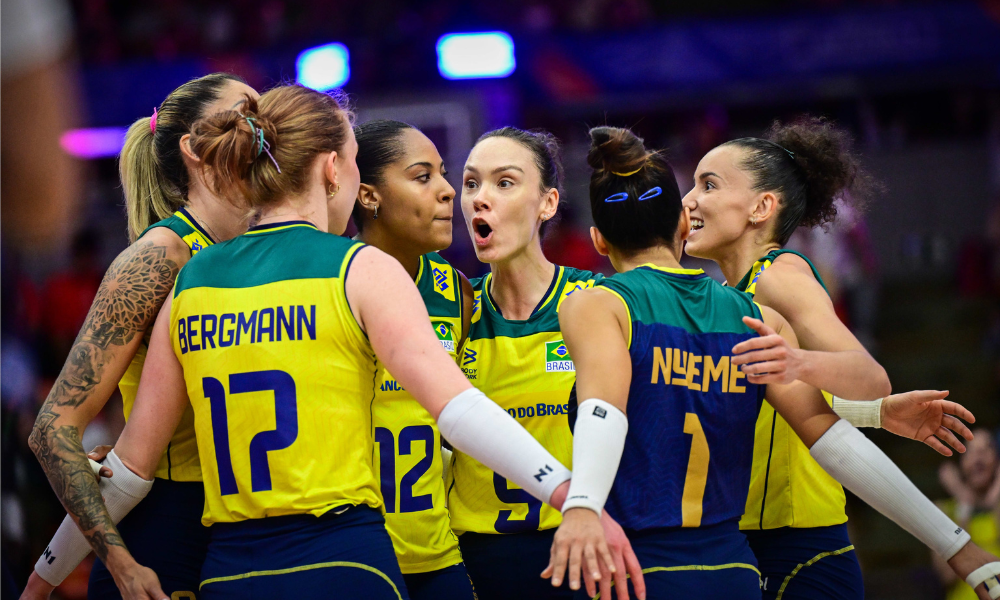 Brasil Polônia na Liga das Nações de vôlei feminino