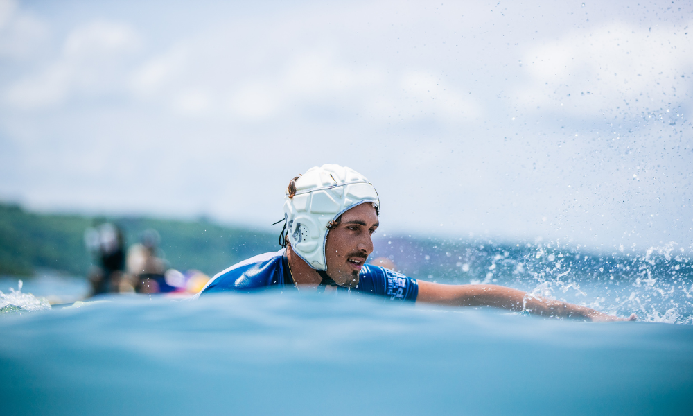 João Chianca, o Chumbinho, na etapa de El Salvador da WSL (Aaron Hughes/World Surf League)