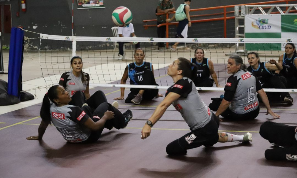 Semifinal do Brasileiro de vôlei sentado feminino (Divulgação/CBVD)