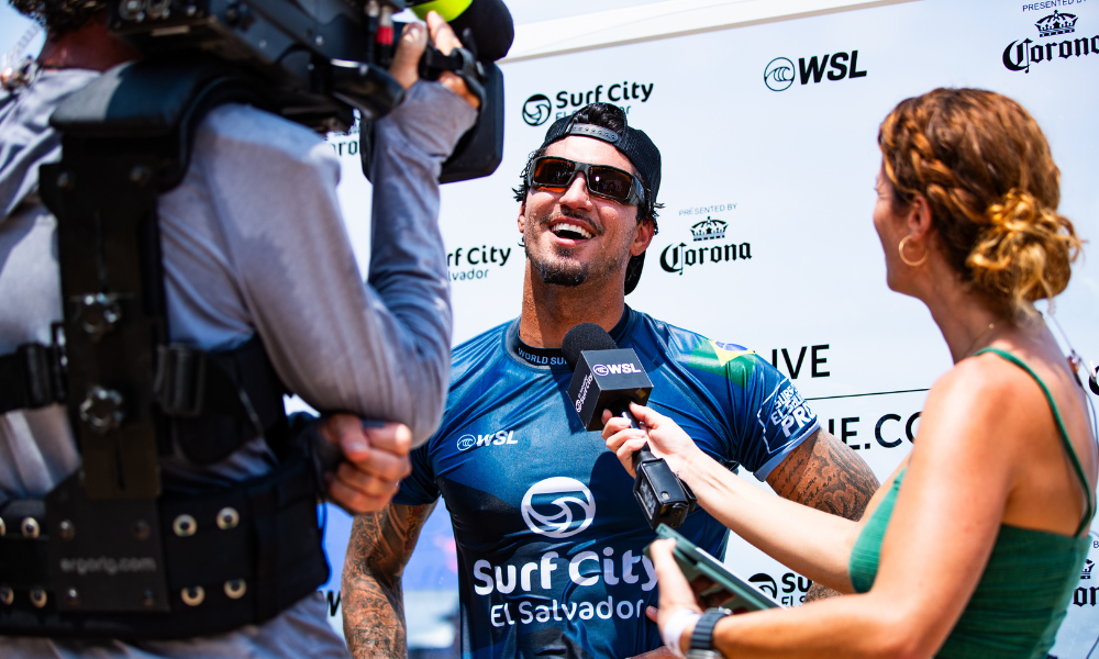 Gabriel Medina na etapa de El Salvador da WSL