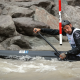 Kauã da Silva durante participação no C1 da Copa do Mundo de canoagem slalom; ele, Ana Sátila, Omira Estácia e Charles Corrêa avançaram à semifinal