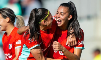 Lauren celebrando primeiro gol pelo KC Current