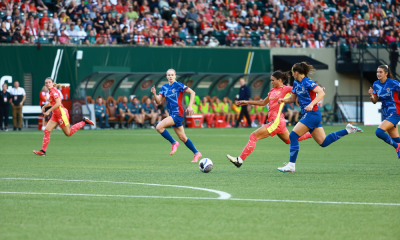 Jogo entre North Carolina Courage e Portland Thorns pela NWSL, sem a brasileira Kerolin