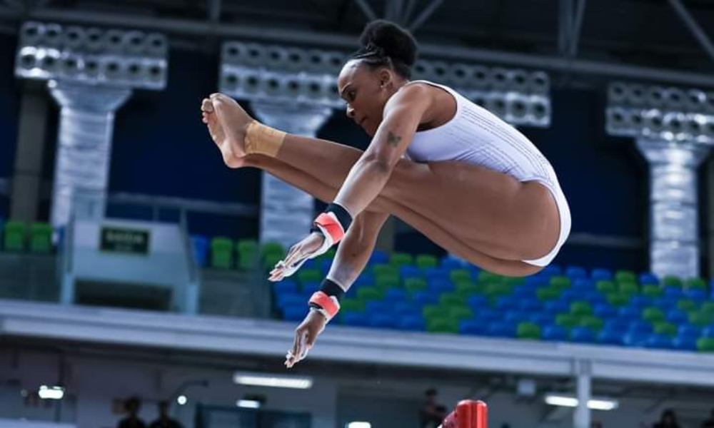 Rebeca Andrade no Troféu Brasil de ginástica artística