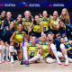 Jogadoras da seleção de vôlei feminino do Brasil antes de Paris-2024