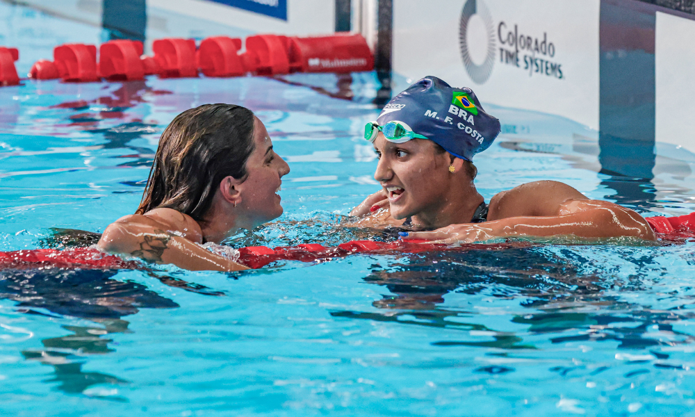 Mafe Costa e Gabrielle Roncatto nos 400m livre nos Jogos Olímpicos Paris-2024