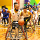 Cristiano Clemente, do MAGIC Hands, em partida do Brasileiro de basquete em cadeira de rodas